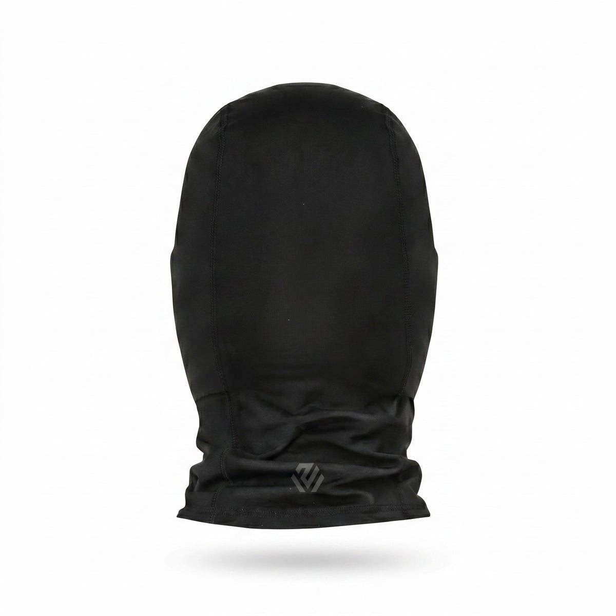 2WIN Smiley Ski Mask in black — back view with the 2WIN icon on the neck
