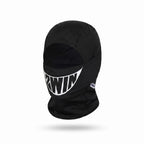 2WIN Smiley Ski Mask — black balaclava with the white 2WIN grin print