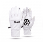 2WIN White Driving Gloves — white pair with black 2WIN wordmark